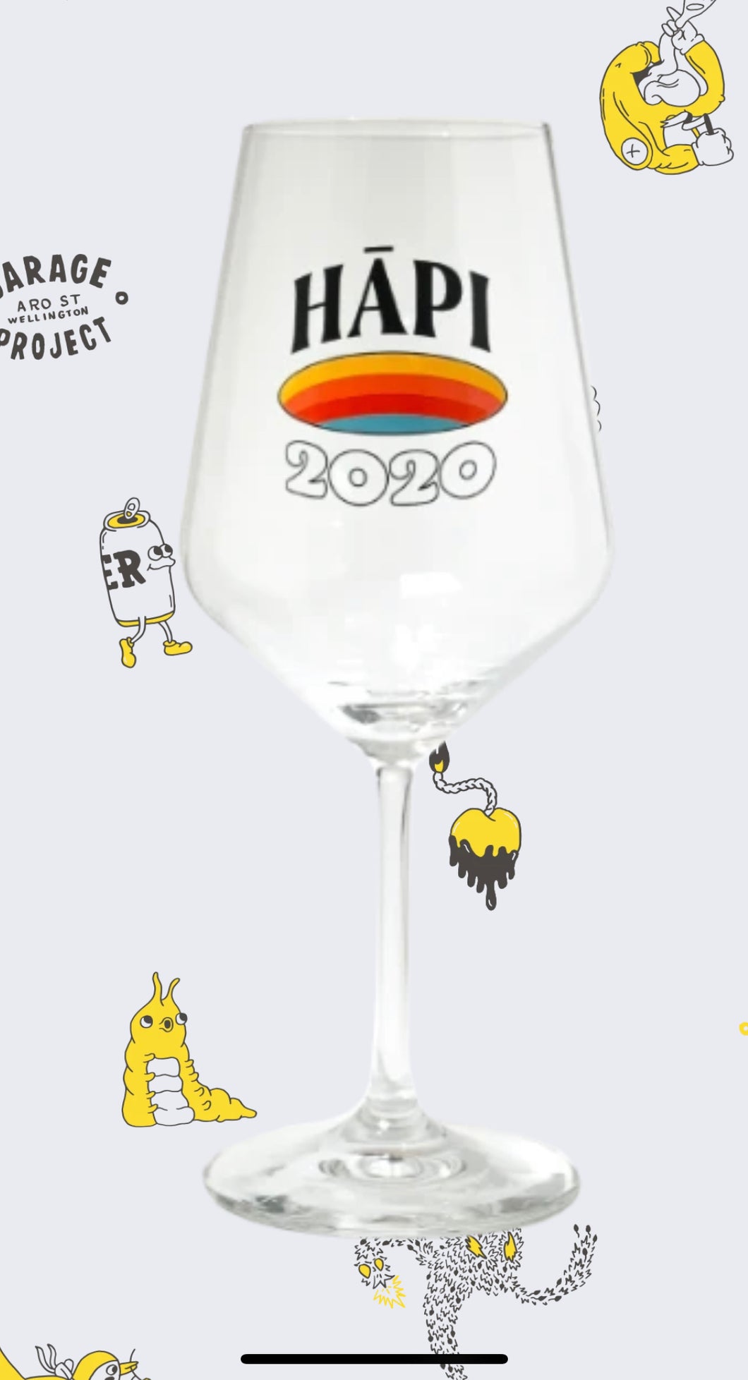Garage Project HAPI 2020 Stem Glass